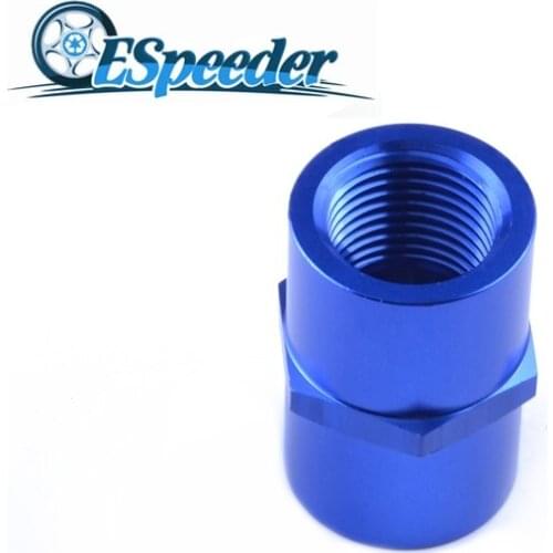 ESPEEDER Female 3/4" Npt Pipe Piping Coupler Red Anodized Finishaluminum Fitting Adapter