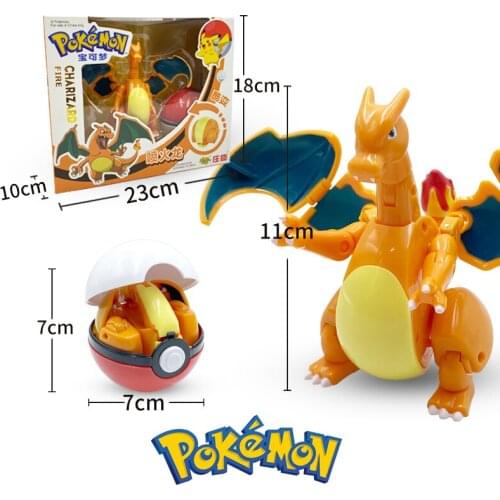 TOMY Pokemon Action Morphing Pokeballs Transformation Toys For Child PIKACHU Charizard Mewtwo Blastoise Venusaur Gyarados Toys