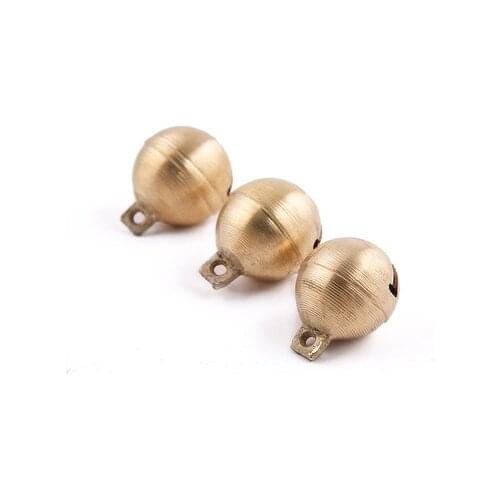 Large dogs pure brass bell earth round wholesale pet dog bell bell in horses and sheep dogs