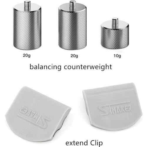 OM4 kit 2pcs phone Clip extend bracket + 3pcs balancing counterweight for DJI OM 4 gimbal handheld camera accessories