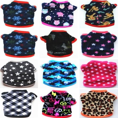 Soft Dog Clothes New Born Puppy Pet Clothes Fleece Clothing For Small Medium Dogs Pets Clothing Cat Rabbit Dog Coat Jacket Yorke