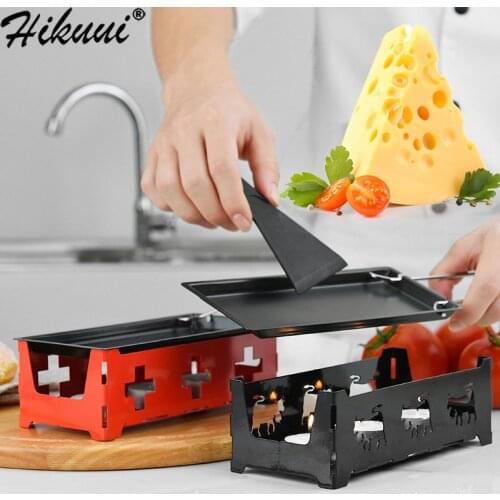 Cheese Raclette Stretchable Non-Stick Cheese Rotaster Baking Tray Iron Metal Grill Plate Kitchen Cheese Melter Accessories