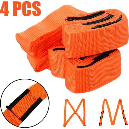 4Pcs Lifting Moving Straps Harnesses Heavy Duty Transport Furniture Cargo Movers Carry Rope Aid Shoulder Belt