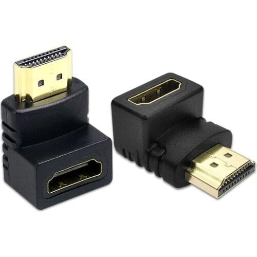 90 Degree/270 Degree HDMI-compatible Mini Right Left Angle Convertor Male To Female Adapter Converter Male-Female