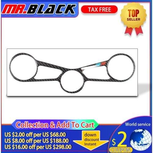 Carbon Motorcycle Decal Pad Triple Tree Top Clamp Upper Front End Car Stickers Decals For BMW S1000RR BMW S1000 RR 2015-2017