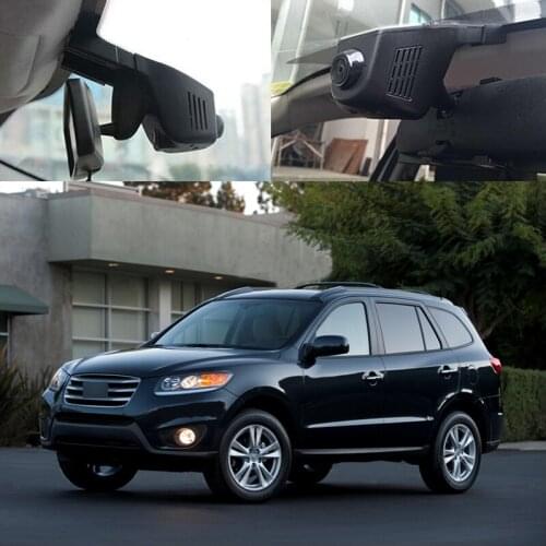 BigBigRoad For Hyundai Santa Fe Car Wifi DVR video recorder hidden installation FHD 1080P Car dash cam G-sensor night vision