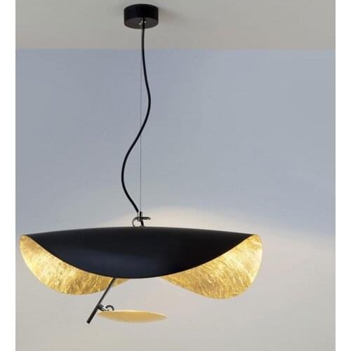 Vintage Special Led Pendant Lamp Dining room Parlor Hanglamp Bar Office Chandelies Black/Gold Metal Body Art Deco Nordic Lamp