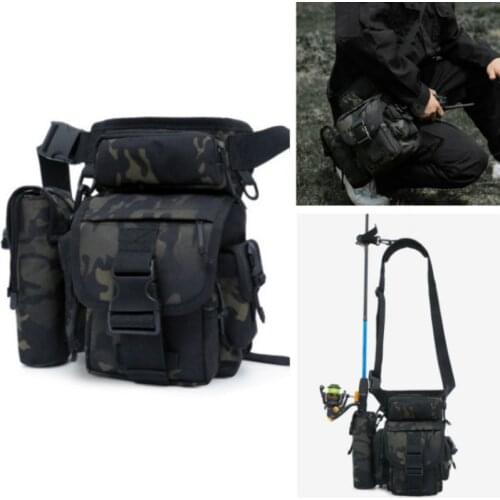 Waterproof Fishing Bag Large Capacity Multifunctional Lure Cross Body Sling Bag Outdoor Shoulder Bags Camp Fishing Backpack