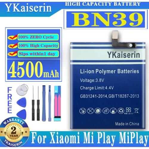YKaiserin Xiaomi Mi Play Batteries China