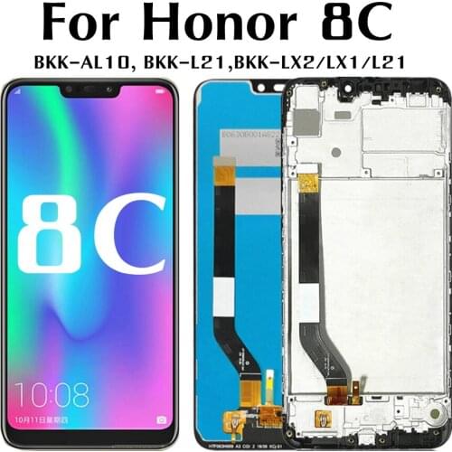6.26'' LCD For Huawei Honor 8C BKK-LX2,LX1,L21 LCD Display Screen Touch Panel Digitizer Assembly Repair