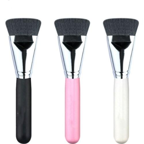 1Pc Highlighter Pencil Women Make Up Brush New Nylon Flat Kabuki Brush Foundation Face Blending Brushes Makeup Contour Brush