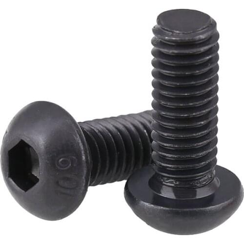 10.9 U.S.-class Semi-circular Head Hexagonal Screw/ISO7380 U.S. Standard Plate Head Hexagonal Bolt 30Pcs