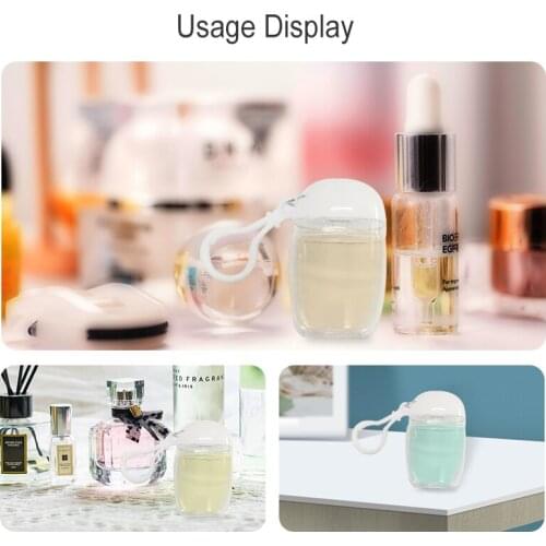 10X30ML Clear Keychain Bottles Portable Travel Camping Plastic Leakproof Empty Containers Flip Cap Liquid Container Tools Hot