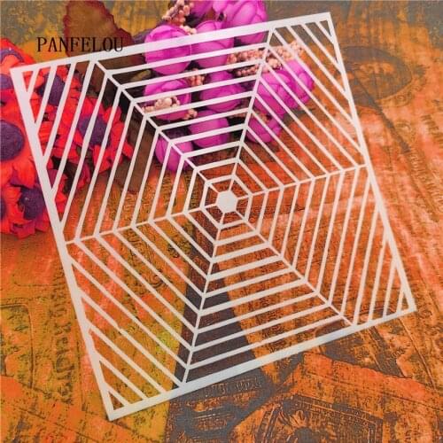 13*13cm Hote Sale Diamond mesht scrapbook stencils spray plastic mold shield DIY cake hollow Embellishment printing lace ruler