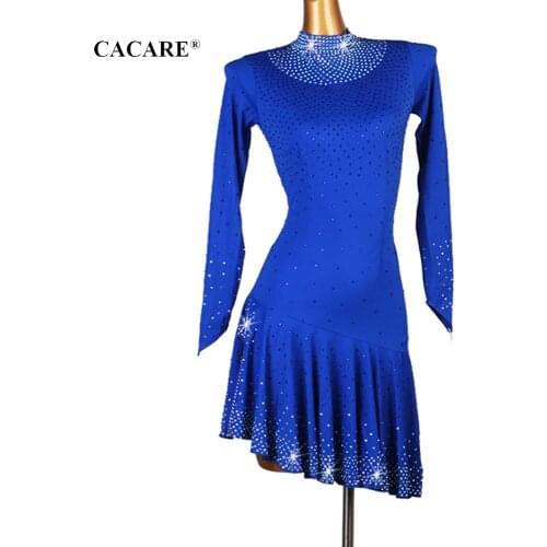 2020 Luxury Latin Dance Dress Women Latina Salsa Latin Dance Competition Dresses Fringe CHEAP Customize D0272 Full Rhinestones