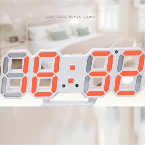 3D LED Table Clock Number Design Show Temperature Date Living Room Clock For Home Living Room Decoration