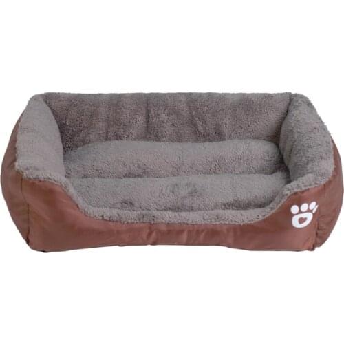 9 Colors Warm House Paw Dog Beds Cat Beds S-3XL Pet Sofa Waterproof Bottom Soft Fleece