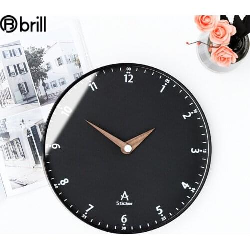 Modren Large Wall Clock Metal Creative Black Clocks Wall Home Decor Living Room Silent Wall Watches Home Decor Horloge Murale