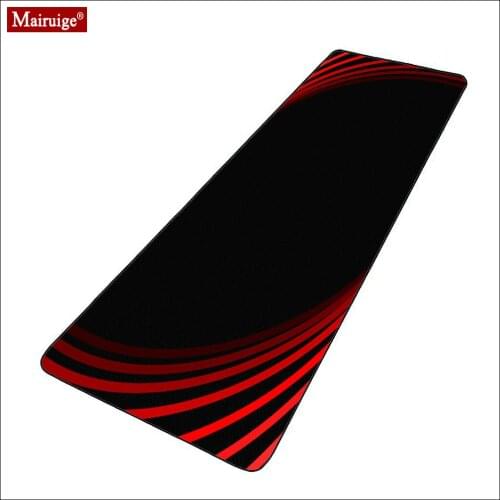 Minimalism Line Black and Red Mouse Pad XXL Gamer Desk Mat Computer Large Gaming MousePad 90x40cm/80x30cm for Laptop Table Pads