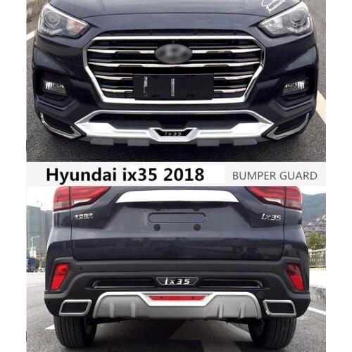 For Hyundai ix35 2018 2019 2020 BUMPER GUARD Car BUMPER Plate High Quality ABS Front+Rear Auto Accessories