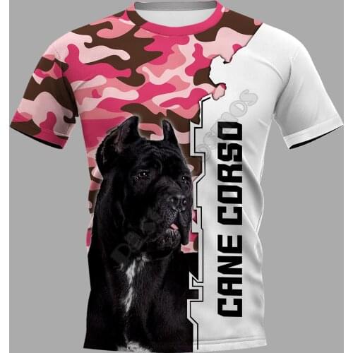 PLstar Cosmos Cane Corso 3D Printed t-shirt Harajuku Streetwear T shirts Funny Animal Men For Women Short Sleeve Drop Shipping