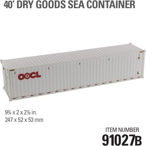 Collectible Diecast Toy Model Gift DM 1:50 Scale OOCL 40-foot Truck Container Model For Business Gift,Display Decoration