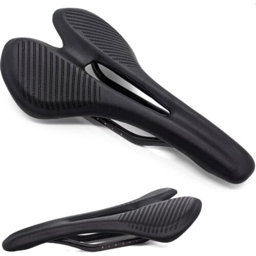 Carbon Fiber Road Mtb Saddle Use 3k T700 Carbon Material Pads Super Light Leather Cushions Ride Bicycles Seat
