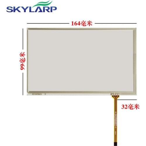 New 7''inch Touchscreen for Car GPS DVD 165mm*99mm Resistance Touch panel Glass Digitizer handwritten screen Free shipping