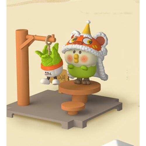 Original Anime Little Parrot Bebe Kung Fu Series Blind Box Guess Bag Action Figure Toy Kawaii Desktop Model Doll Gift Collection