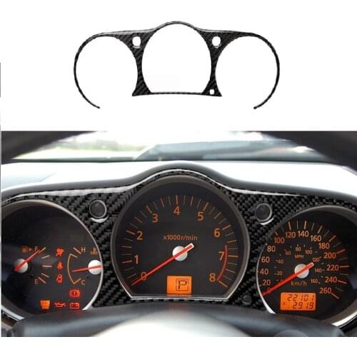 Fit For Nissan 350Z Z33 2003-2009 Speedometer Surround Frame Carbon Fiber Sticker Instrument Trim Modified Car Accessories