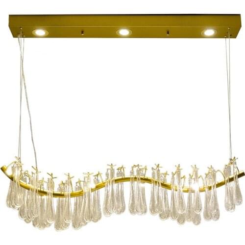 Postmodern dining room living room bar designer crystal pendant light villa living room French art branch pendant lamp ya813