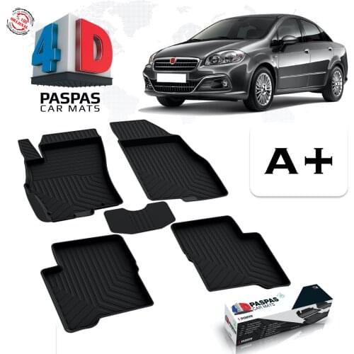 FOR FIAT LINEA BRAND CAR RUBBER MAT INDOOR AND LUGGAGE POOL ACCESSORY BLACK COLOR CARPET 2007 2008 2009 2010 2011 2012 MODEL