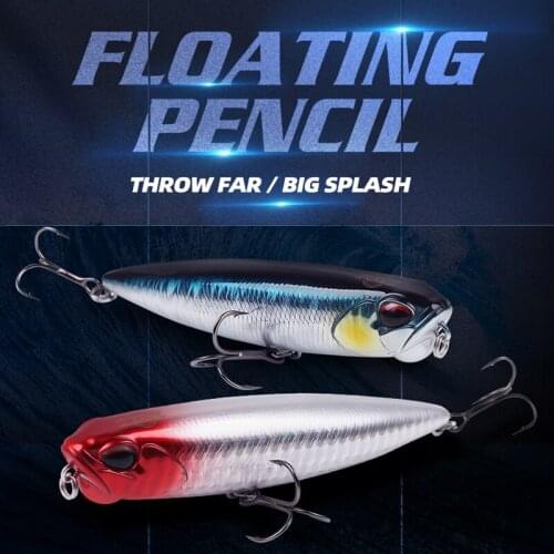 Fishing Lure Hard Pencil Bait Topwater Fishing Accessories Artificial Fishing Tackle Bait False Bait Good Action Wobblers