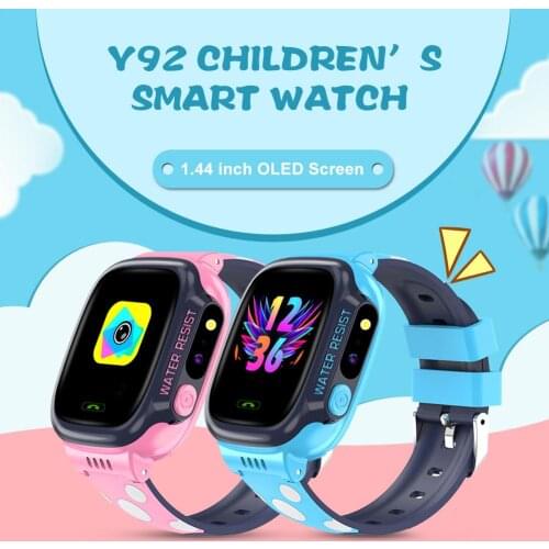 Sport Watch Y92 Children Smart Watch 1.44 Inch Screen WiFi Positioning GPS Waterproof Photo Music Call Watch for Kids Gift