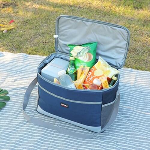 16L Picnic Bags Outdoor Camping Multi Waterproof Student Lunch Bag Adjustable Shoulder Strap Carrying Lunch Box For Adults Women
