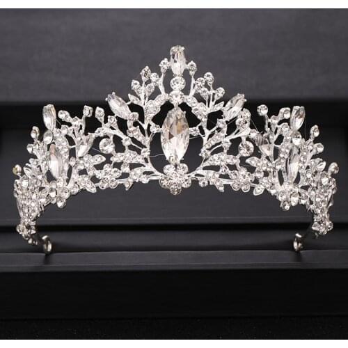 2019 New Trendy Baroque Crystal Wedding Crown Bridal tiara Rhinestone Head Jewelry Headpiece Prom Wedding Hair Accessories