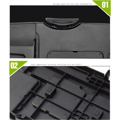 50LC Universal Rear Seat Table Tray ABS Multi-functional Drink Holder Stand Food Phone Card Organizer