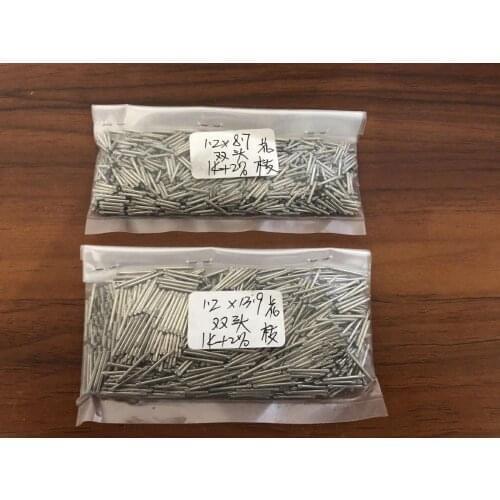 Assortment of 1000pcs Stainless Steel Double Knurled Pins Replacement for Rx Bracelet