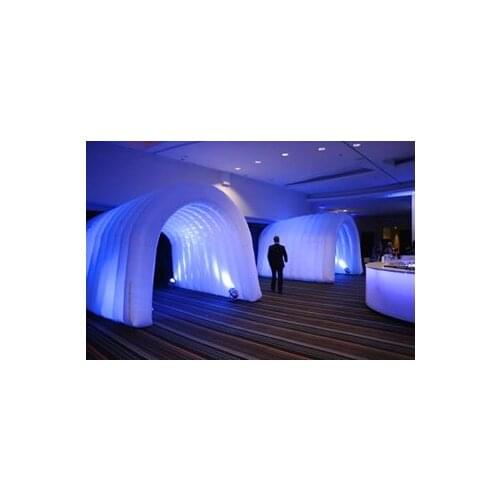 High quality public trade meeting LED inflatable tunnel