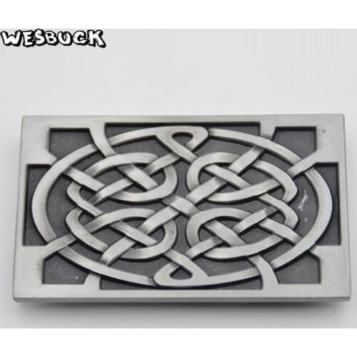 WesBuck Brand rectangle Buckles Meltal Cool Belt Buckles For Mens Belt Buckle Western Belt Buckle With PU Belt Holiday gifts