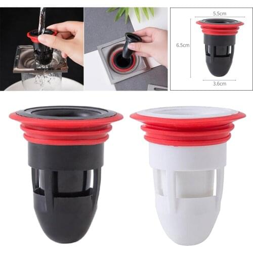 4 Pieces Floor Drain Deodorant Sealing Anti-odor Silicon Core