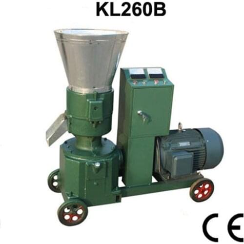 15KW KL260B Pellet Machine Animal Feed Wood Pellet Mill Machine Pellet Press With Motor