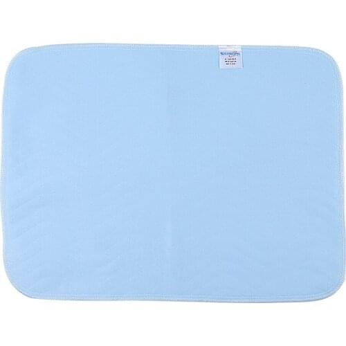 2pcs Waterproof Reusable Washable Pad An Absorbent Pad For Adults Incontinence Pad Blue + White 45 * 60