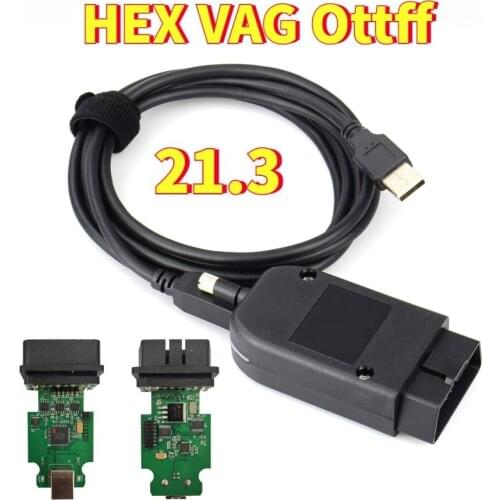 2021 Newest hex VAG ottff 20.4.2 /21.3 cable FOR V-W For A-UDI ATMEGA162+16V8+FT232RQ Multi-languages Obd2 Scanner