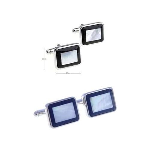 5pairs/lot Handmade Cats Eye Stone Pearl Shell Connected Cufflinks Opal Sea Shell Cuff Links Mens Jewelry Business Style