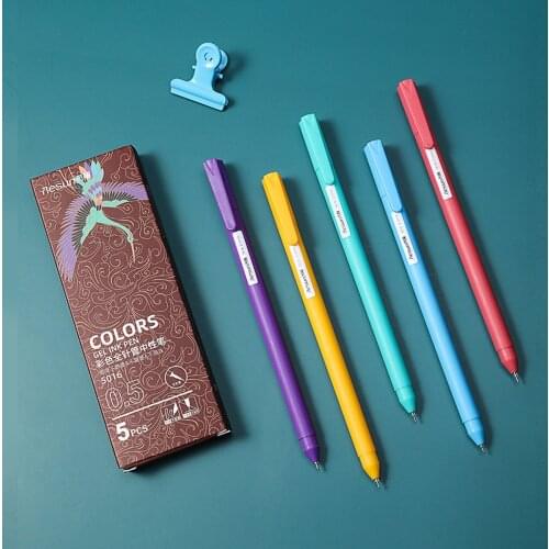 20Pcs 0.5mm Gel Pen Blue/Black/Red Gel ink Refil Pens for School Student Office Writing Stationery Supplies Wholesale