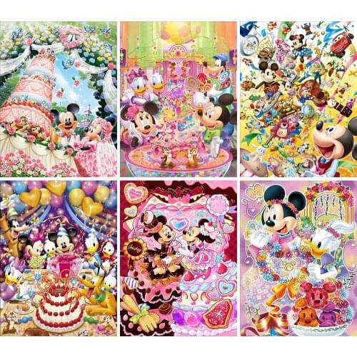 5D DIY Diamond Painting Christmas Birthday Mickey Gift Cartoon Disney Full Square Round Embroidery Cross Stitch Mosaic Decor