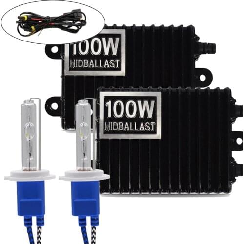 6000K H1 H3 H4 H7 H11 9006 100W 4300K 8000K Ballast HID Xenon Kit 12V Car Light Headlight 9005 9006