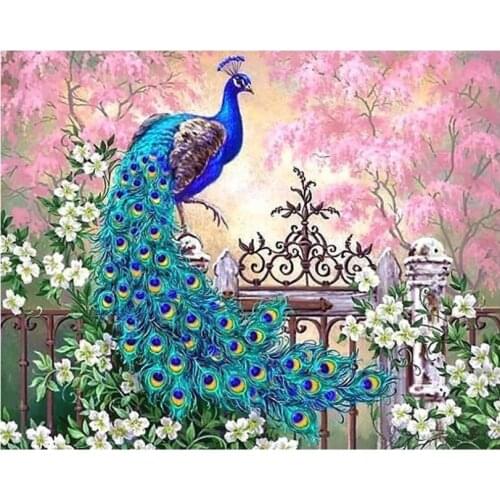 5d Birds Diamond Art Mosaic Peacocks Embroidery Painting Large Size Stones Drawing Picture Wall Decor Handcraft Gift New Arrival