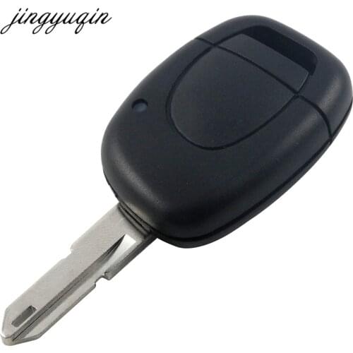 Jingyuqin 30pcs/lot 1 Button Car Remote Key Fit for Renault Master Kangoo Clio Twingo